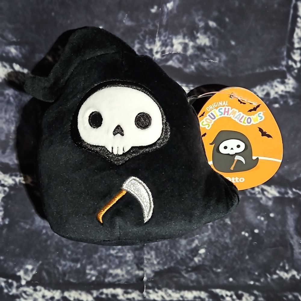 Original Squishmallows 4 inch Otto the Grim Reaper NWT